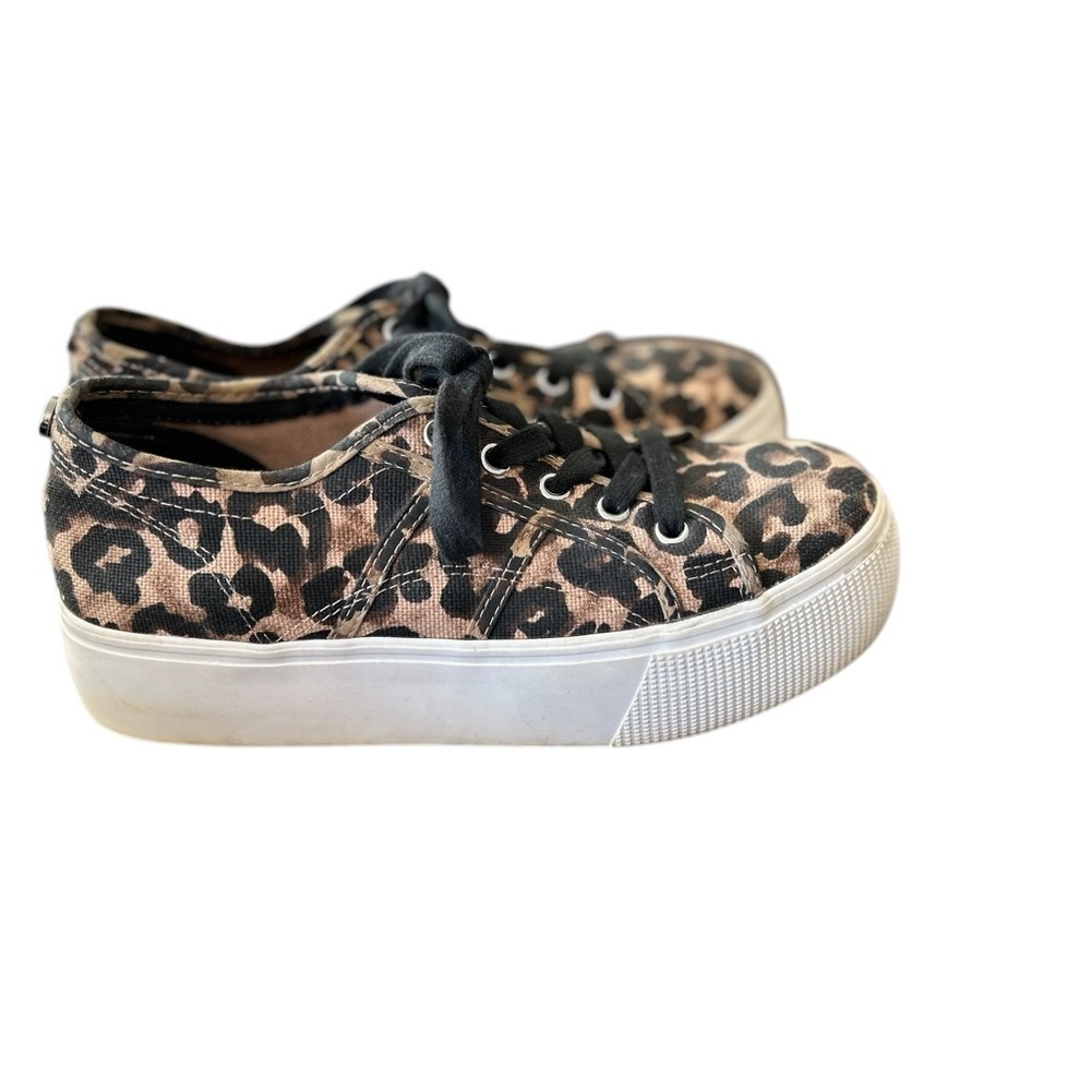 Steve Madden Emmi Women's Leopard Print Platform Sneakers Multicolor size 7 - Picture 12 of 16